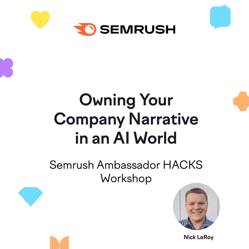 Cover Image for HACKS Session: Owning Your Company Narrative in an AI World