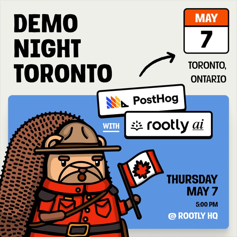 Cover Image for Demo Night Toronto w/ PostHog and Rootly AI