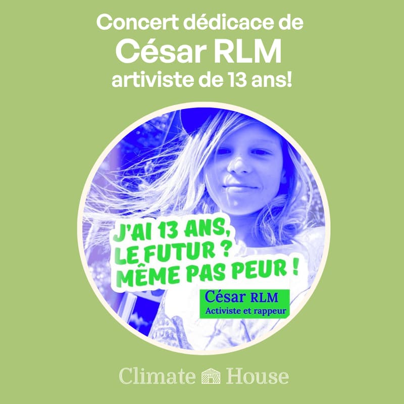Cover Image for Concert dédicace de César RLM, artiviste de 13 ans!