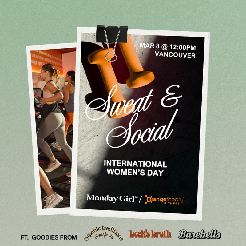 Cover Image for International Women's Day: Monday Girl x Orangetheory Fitness Sweat & Social