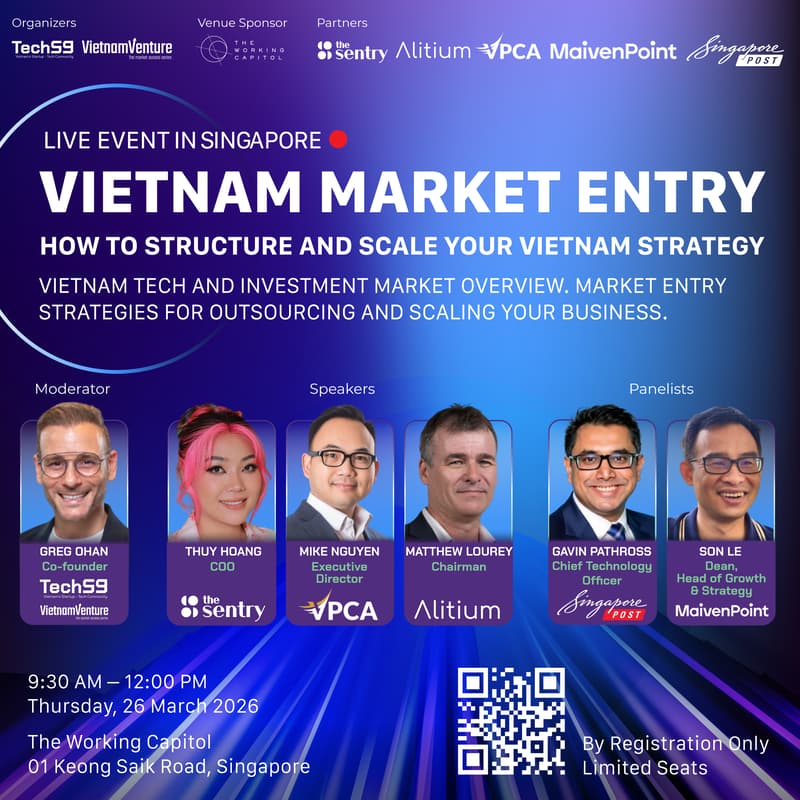 Cover Image for LIVE EVENT IN SINGAPORE: Vietnam Market Entry - How to Structure and Scale Your Vietnam Strategy