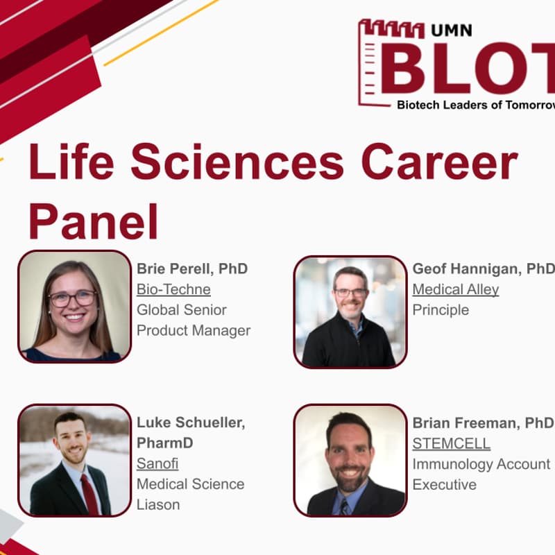 Cover Image for Life Sciences Career Panel