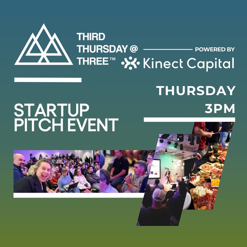 Cover Image for Third Thursday @ Three Startup Pitch Event