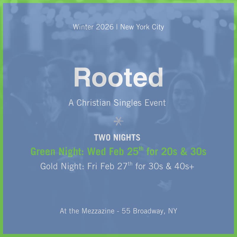 Cover Image for Rooted - A Christian Singles Event | π Green Night (20s & 30s)