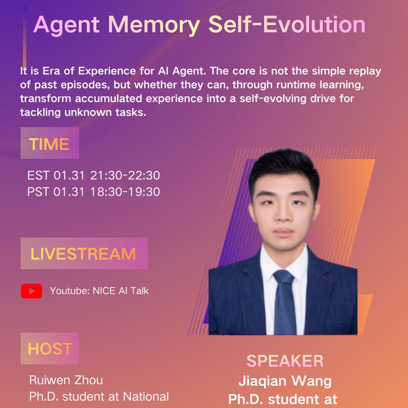 Cover Image for Agent Memory Self-Evolution