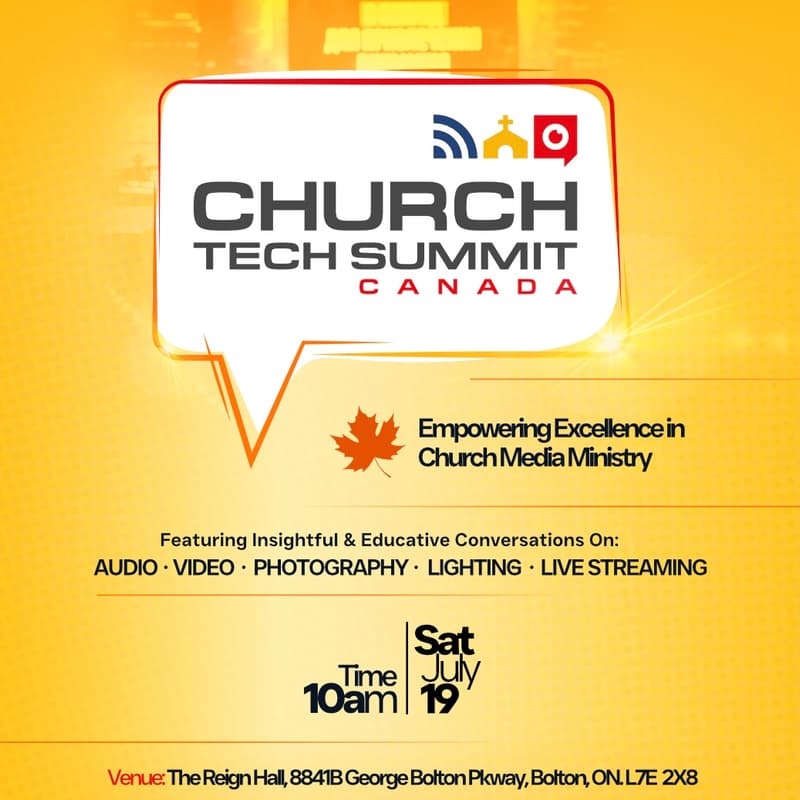 Cover Image for Church Tech Summit Canada - Virtual Pass