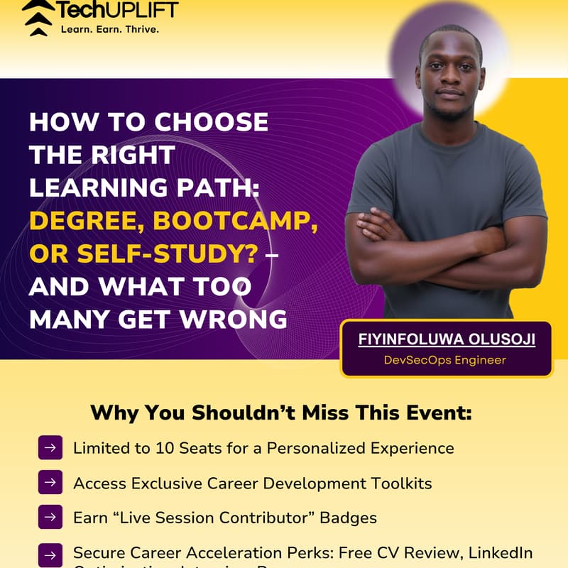 Cover Image for How To Choose the Right Learning Path: Degree, Bootcamp, or Self-Study - And What Too Many Get Wrong