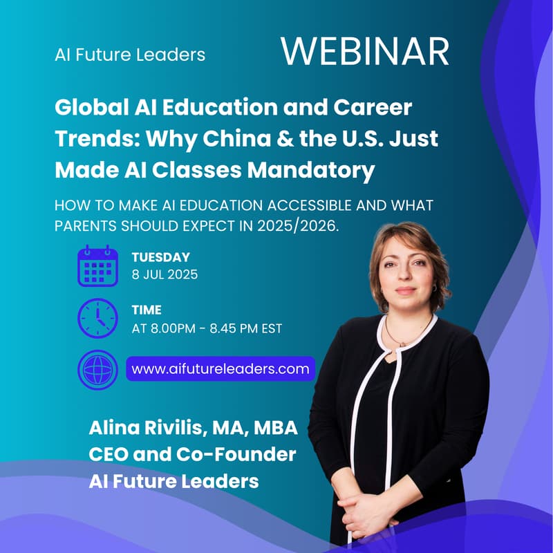 Cover Image for Webinar: Global AI Education and Career Trends: Why China & the U.S. Just Made AI Classes Mandatory