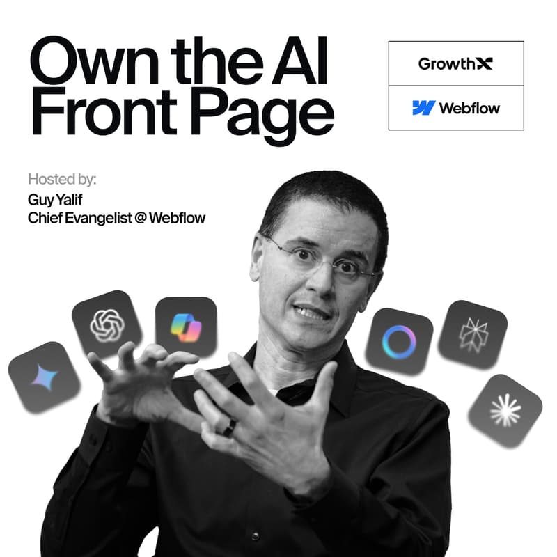 Cover Image for WEBINAR: Own the AI Front Page with Guy from Webflow