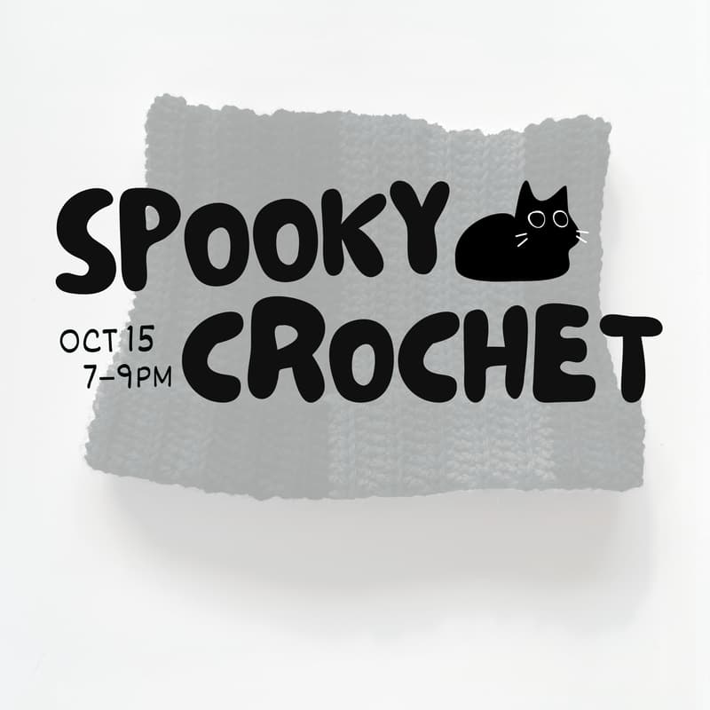Cover Image for Spooky Crochet: Black Cat Beanie 👻