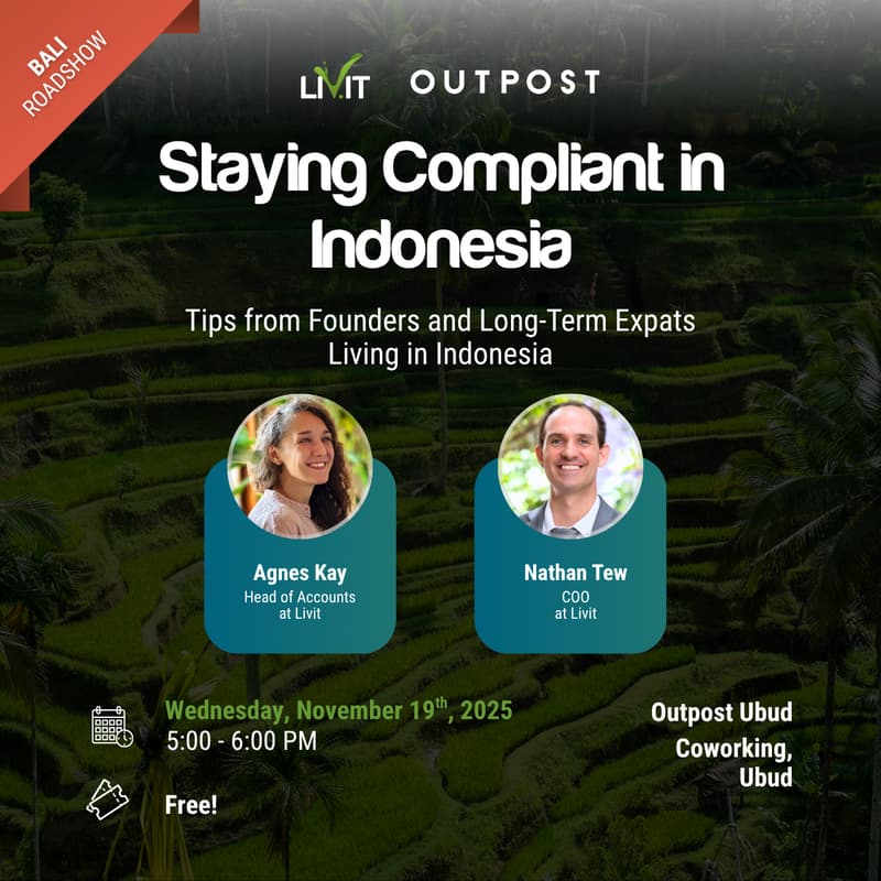 Cover Image for Staying Compliant In Indonesia: Tips from Founders and Long-Term Expats Living in Indonesia (Ubud Session)