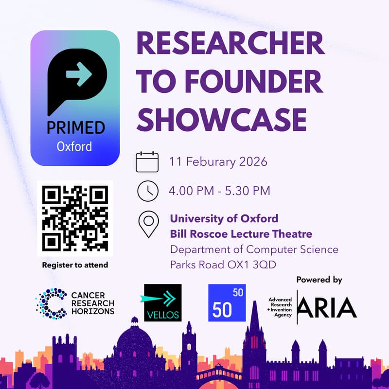 Cover Image for Researcher to Founder Showcase Oxford