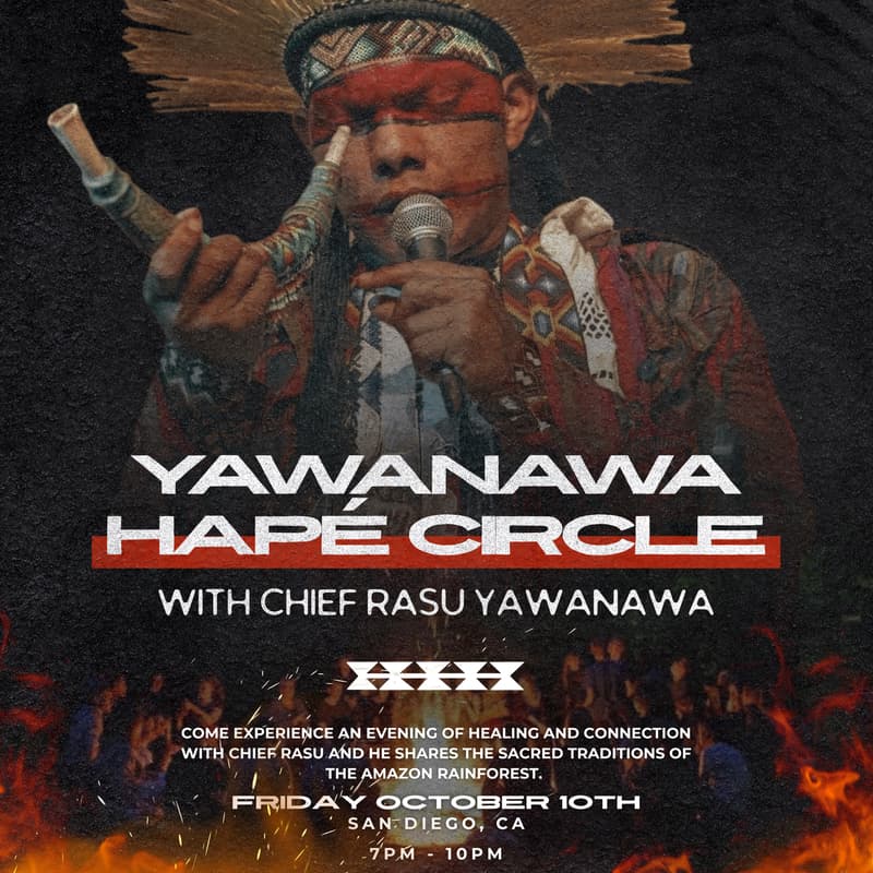Cover Image for Chief Rasu Yawanawá Sacred Hapé Circle