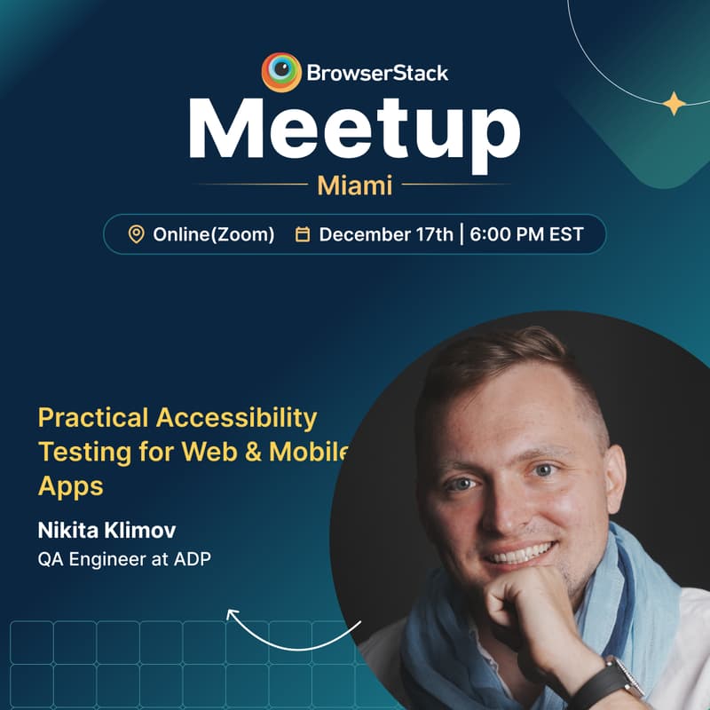 Cover Image for BrowserStack QA Meetup - Miami