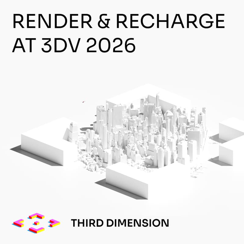 Cover Image for Render & Recharge with Third Dimension @ 3DV 2026