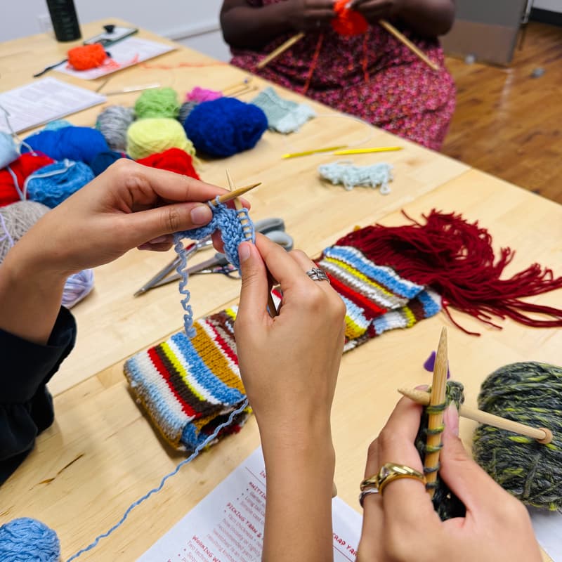 Cover Image for Sweater Upcycling & Knitting with Home Ec & and Next Season