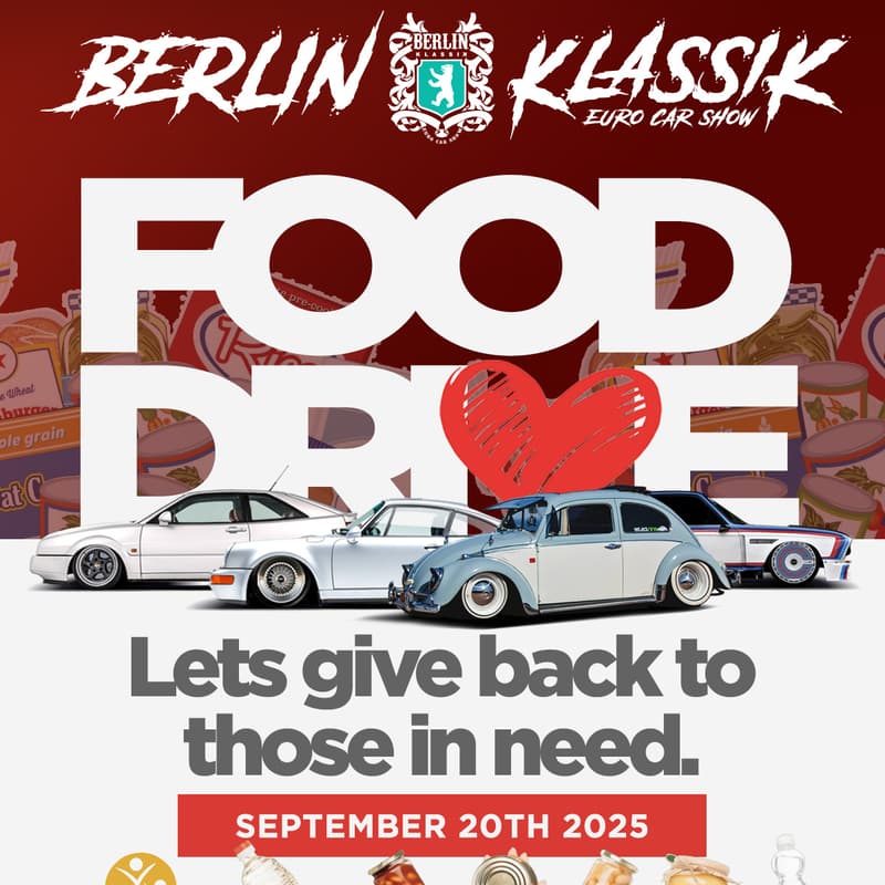 Cover Image for Exotic & Classic Charity Car Show Food Drive - Presented by SPUR Innovation Center & Berlin Klassik
