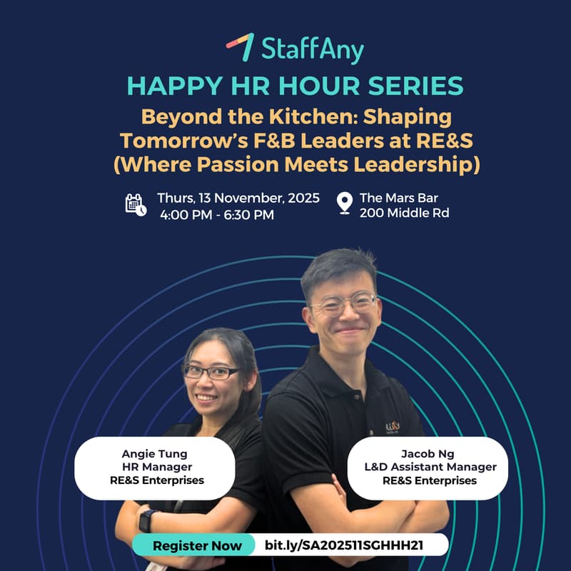 Cover Image for Beyond the Kitchen: Shaping Tomorrow’s F&B Leaders at RE&S (Where Passion Meets Leadership) - November HR Happy Hour (HHH)