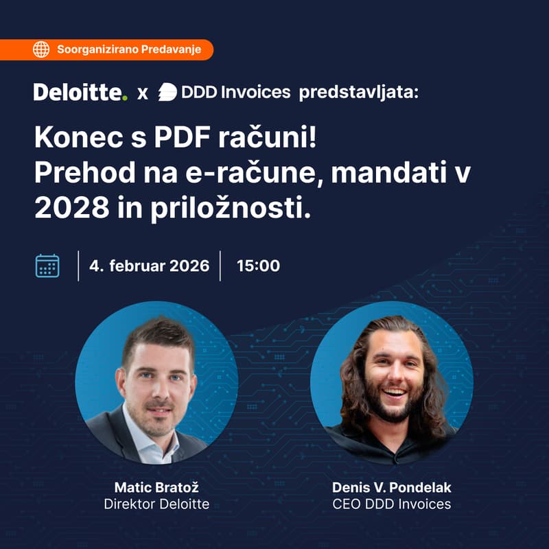 Cover Image for Konec s PDF računi! Prehod na e-račune, mandati v 2028 in priložnosti.