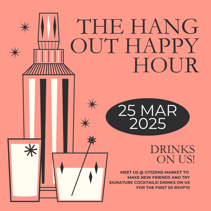 Cover Image for Drinks on Us @ Citizens Market!