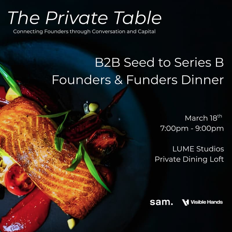 Cover Image for B2B Seed to Series B Founders & Funders Dinner