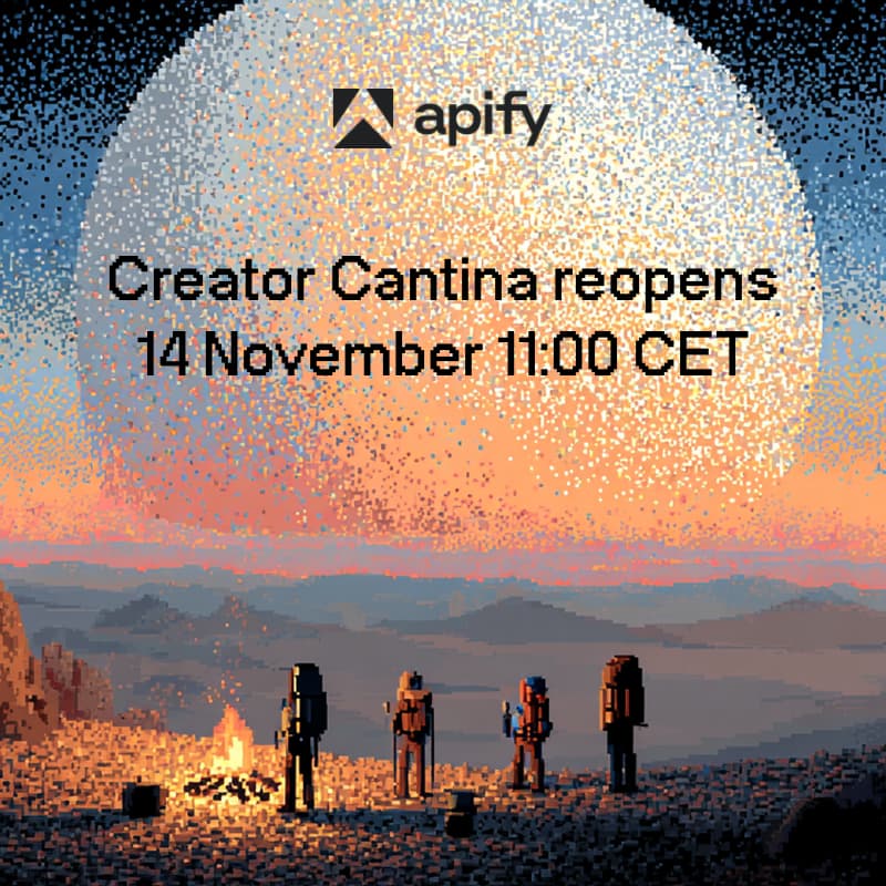 Cover Image for Apify $1M Campaign Creator Cantina