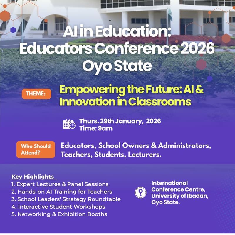 Cover Image for AI in Education: Educators Conference 2026 – Oyo State