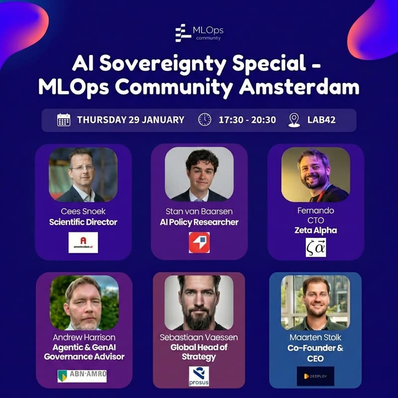 Cover Image for AI Strategy & Sovereignty Special - MLOps Community Amsterdam