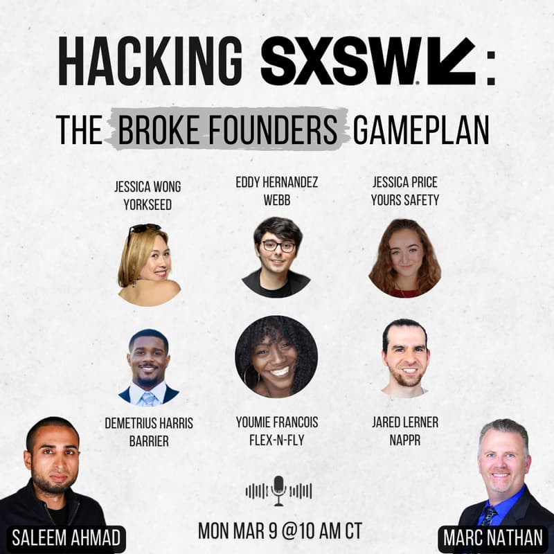 Cover Image for HACKING SXSW: The Broke Founders Gameplan