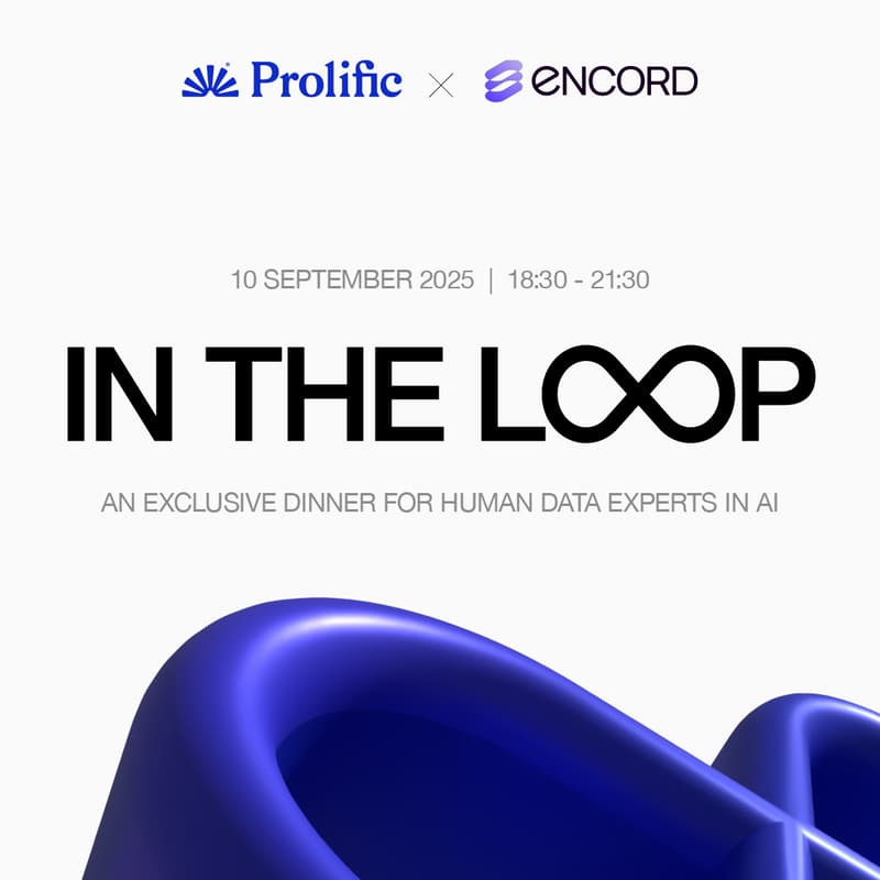 Cover Image for In the Loop: An Exclusive Dinner for Human Data Experts in AI