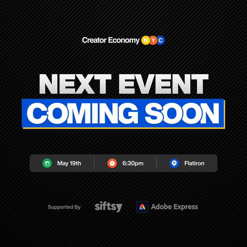 Cover Image for Creator Economy NYC: Creator Spring Soiree