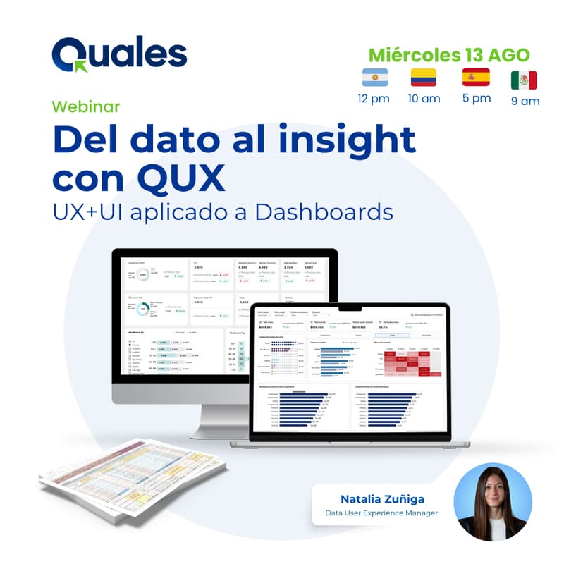 Cover Image for Del dato al insight con QUX: UX+UI aplicado a Dashboards