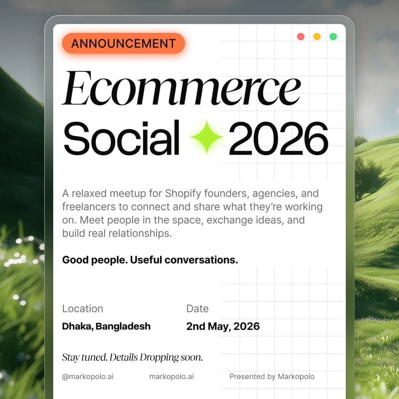 Cover Image for Shopify Bangladesh Ecommerce Social