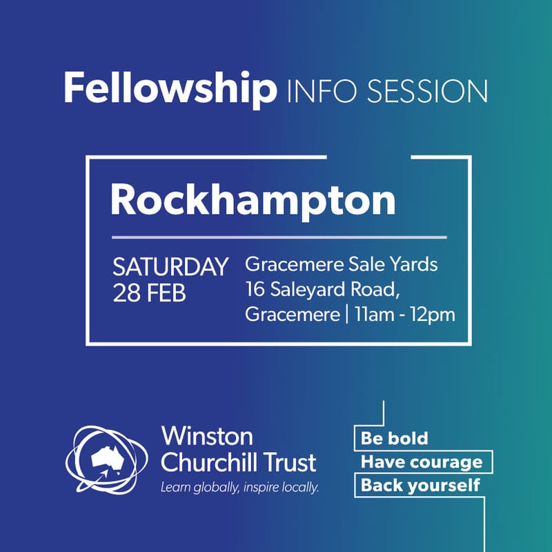 Cover Image for Churchill Fellowship information session: Rockhampton