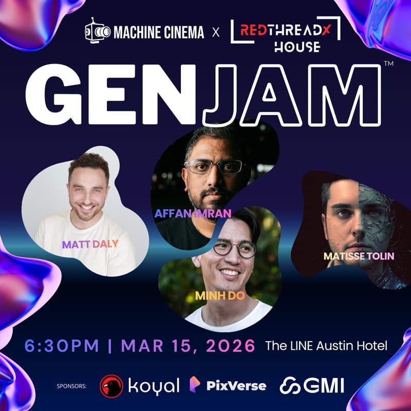 Cover Image for GenJam: Use AI tools to create a Short Film! @ RTX House @SXSW 2026