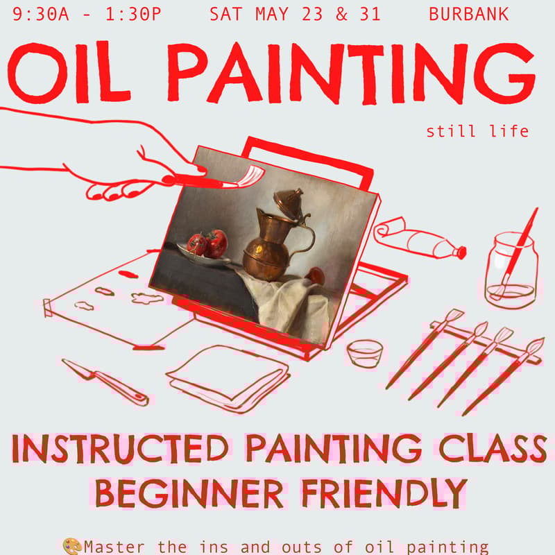 Cover Image for Oil Painting 2 Day Series - Still Life 5/23 & 5/30