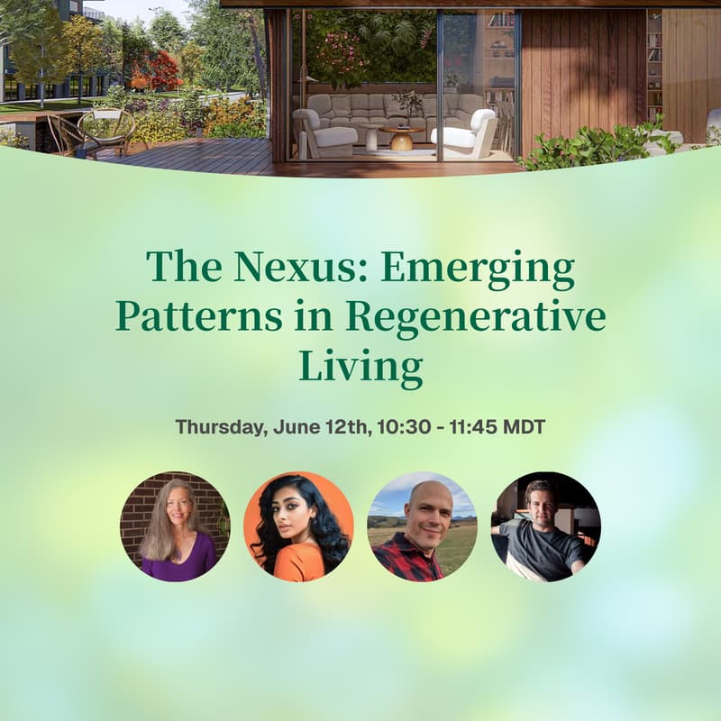 Cover Image for RegenEarth Studio Nexus Community Call - Emerging Patterns To Make Regenerative Living a Reality