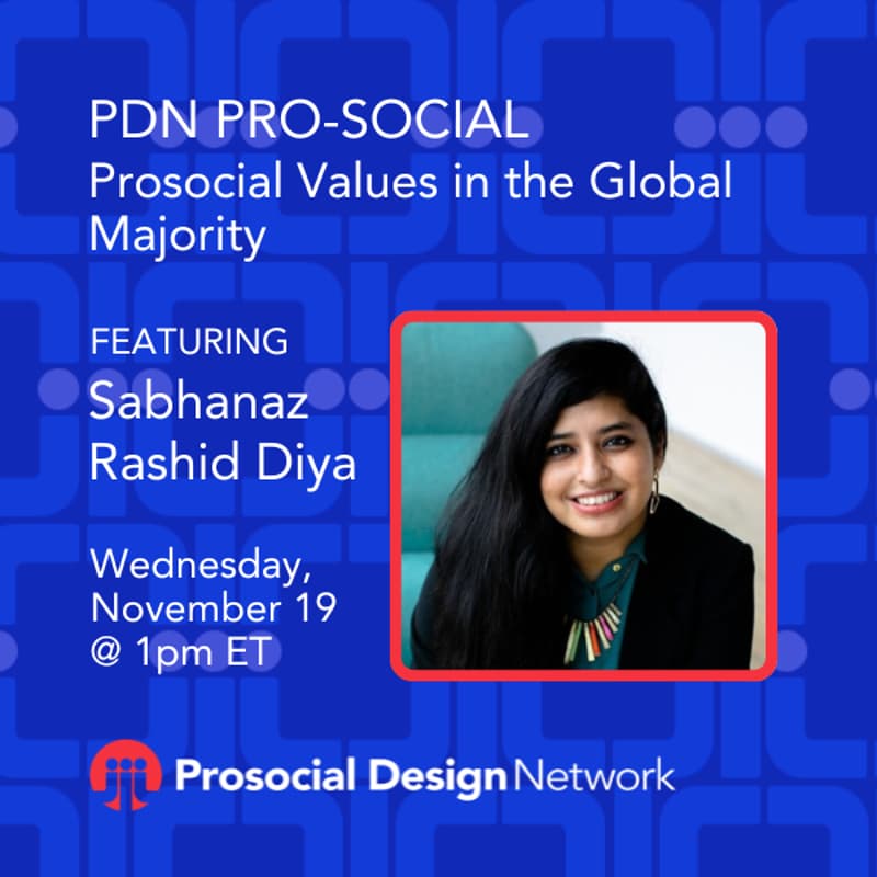 Cover Image for PDN Pro-Social. Prosocial Design Values in the Global Majority