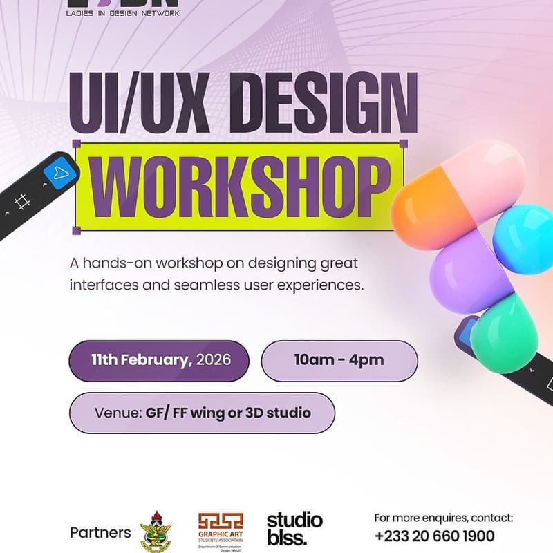Cover Image for Ladies in Design UI/UX In-Person Workshop