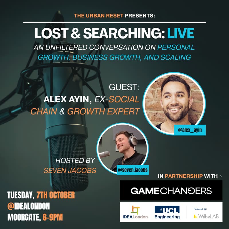 Cover Image for LIVE Podcast Recording: Alex Ayin on Lost and Searching @ IDEALondon