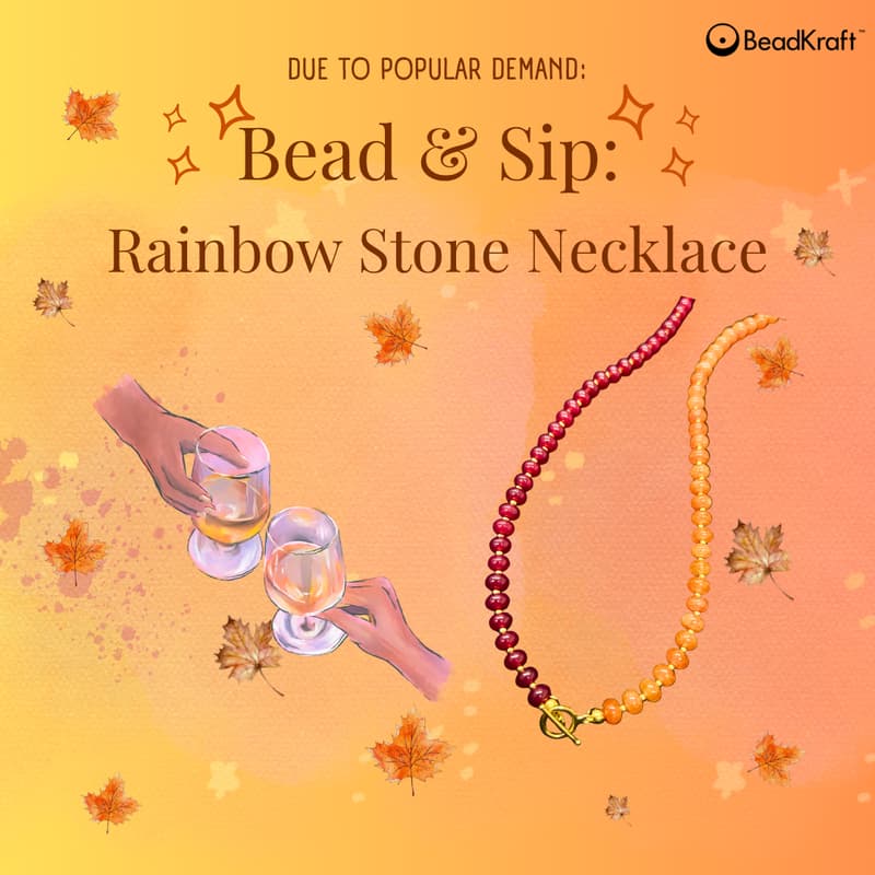 Cover Image for Bead & Sip: Rainbow Stone Necklace (Oct 16)