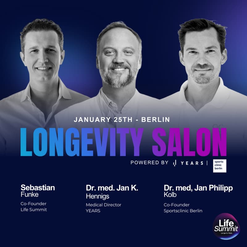 Cover Image for Life Summit Longevity Salon powered by YEARS & Sportsclinic Berlin