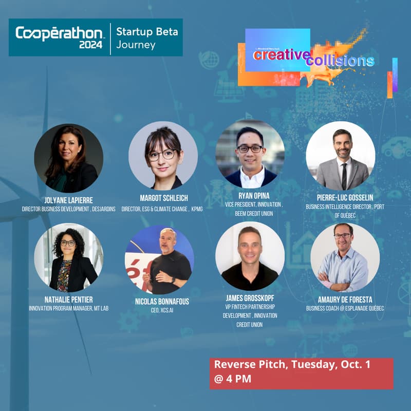 Cover Image for Creative Collisions | Tech Innovation in Finance, Sustainability & Tourism with KPMG, Port of Québec, Desjardins & More
