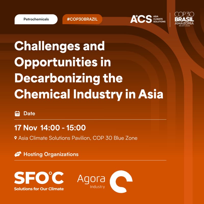 Cover Image for Challenges and Opportunities in Decarbonizing the Chemical Industry in Asia