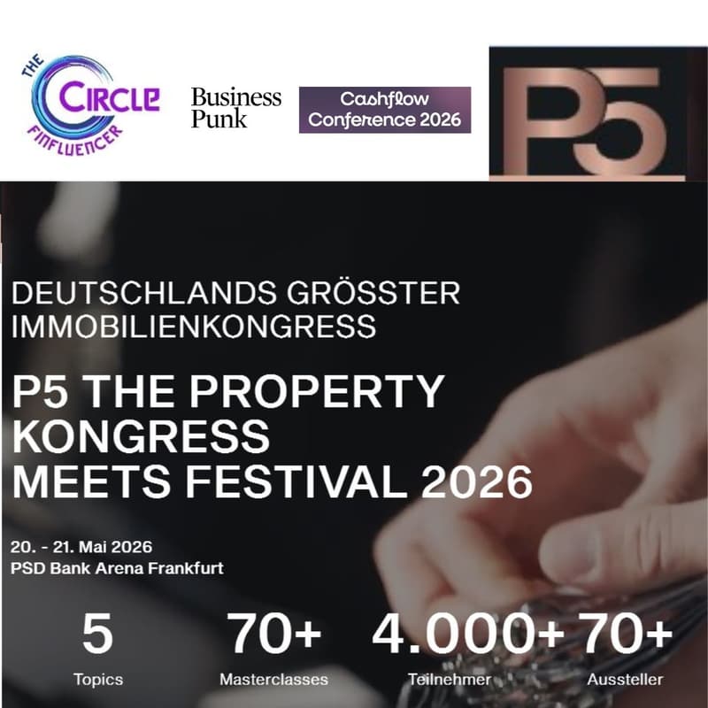 Cover Image for P5 The Property Kongress 2026 – Finfluencer Circle als Medienpartner mit eigener Weinbar