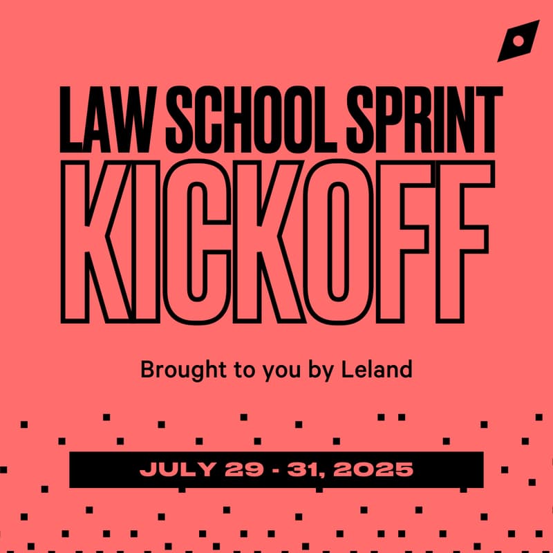 Cover Image for Law School Sprint (July 29-31) Kickoff