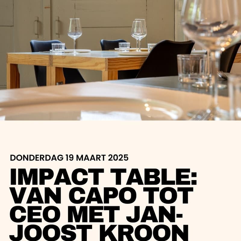 Cover Image for Impact Table: Van Capo tot CEO