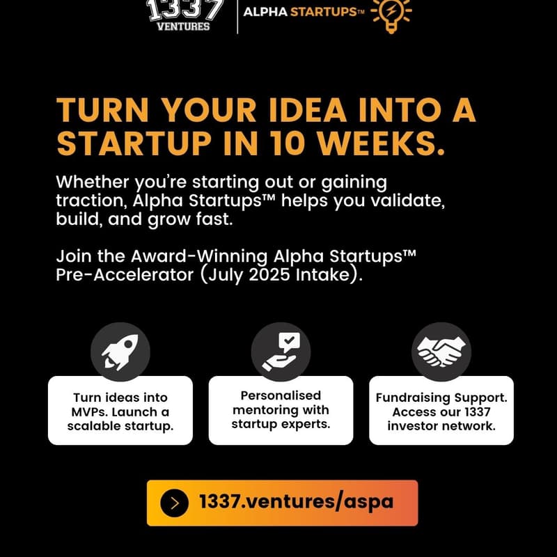 Cover Image for Alpha Startups™ Pre-Accelerator (July 2025 Intake)