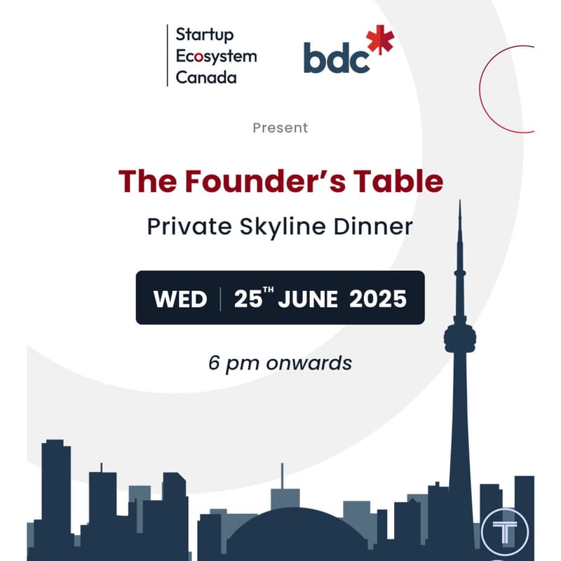Cover Image for Private Series A+ Founders Dinner - BDC & Startup Ecosystem Canada