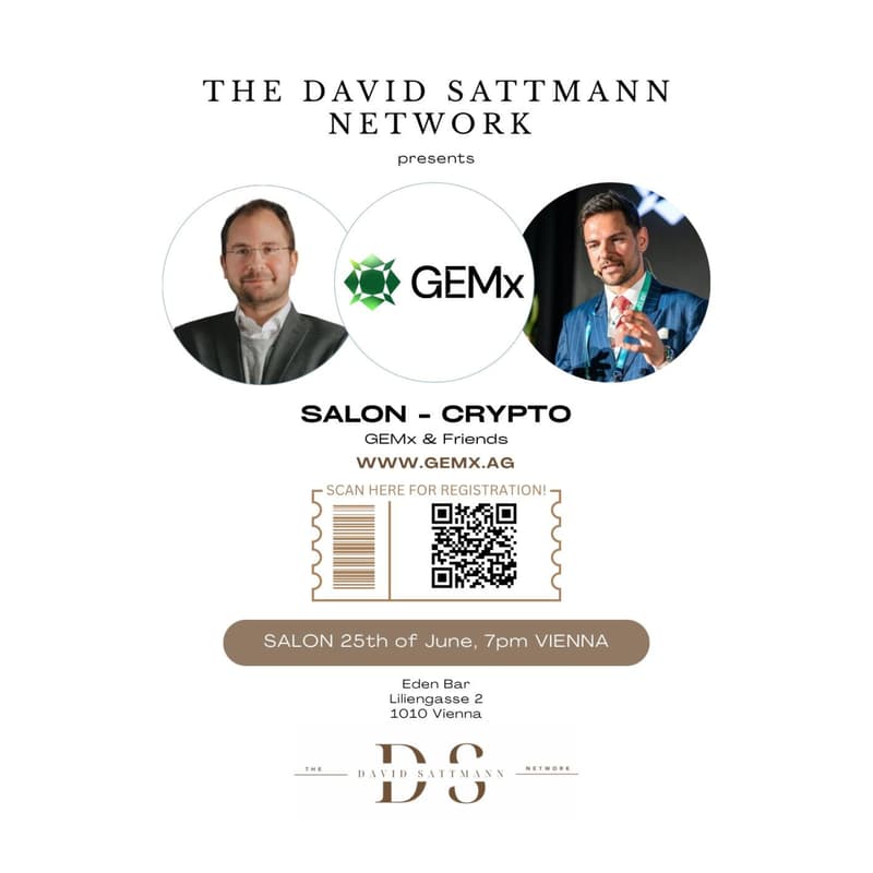 Titelbild für GEMx & the David Sattmann Network present: Salon Crypto at the Eden Bar